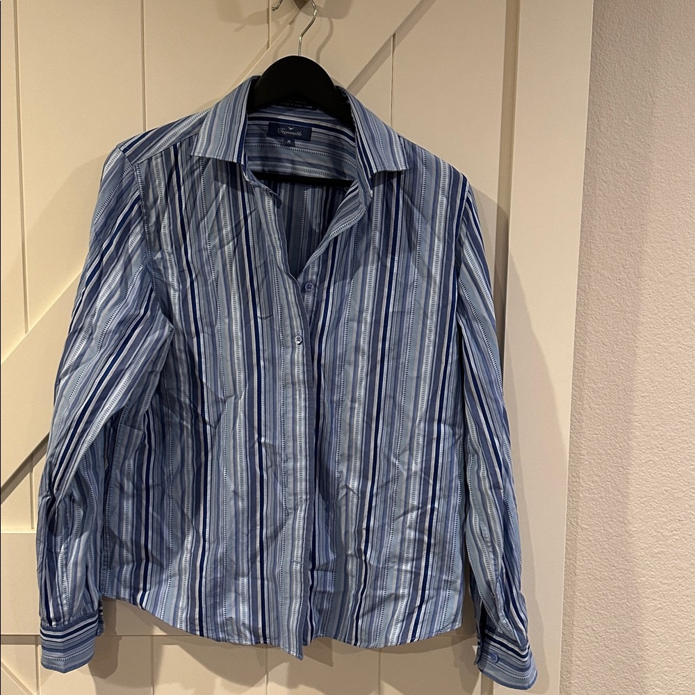 Faconnable Light Blue Striped Shirt
